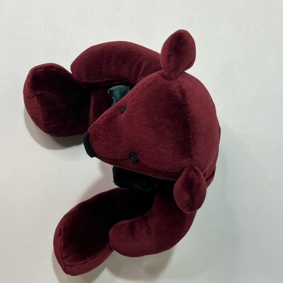 Russ Royal Winterfest Dark Red Velvet Bear Razzles Plush Stuffed Animal VTG - Picture 8 of 11